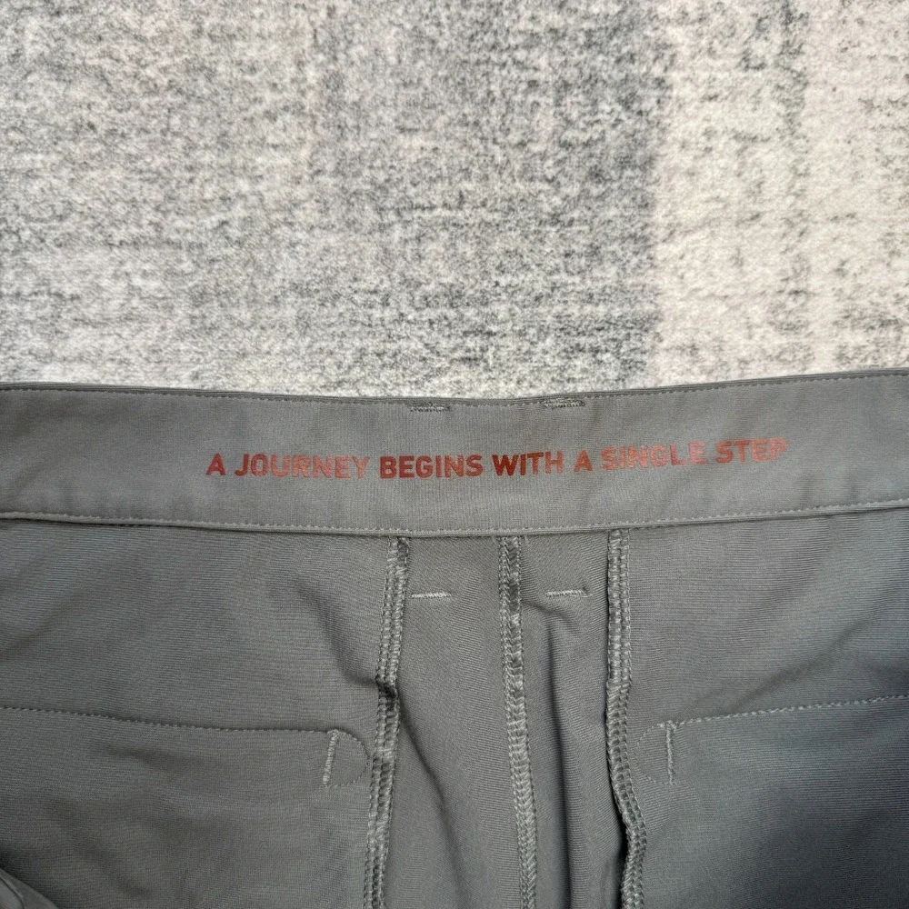 Rhone Commuter Pants Mens 34 Gray Slim‎ Fit Tech Performance Chino Office Golf